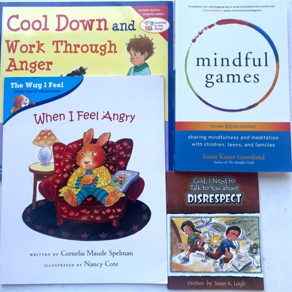 Childrens Book Set Managing Emotions Behavior Anger‎ Disrespect Feelings Mindful